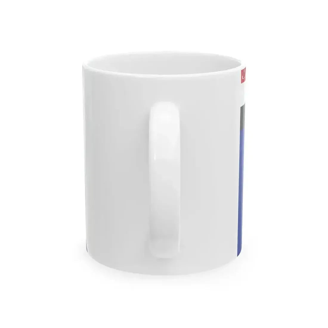 Flag of an Egyptian Navy rear admiral (Egypt) White Coffee Mug - Go Mug Yourself