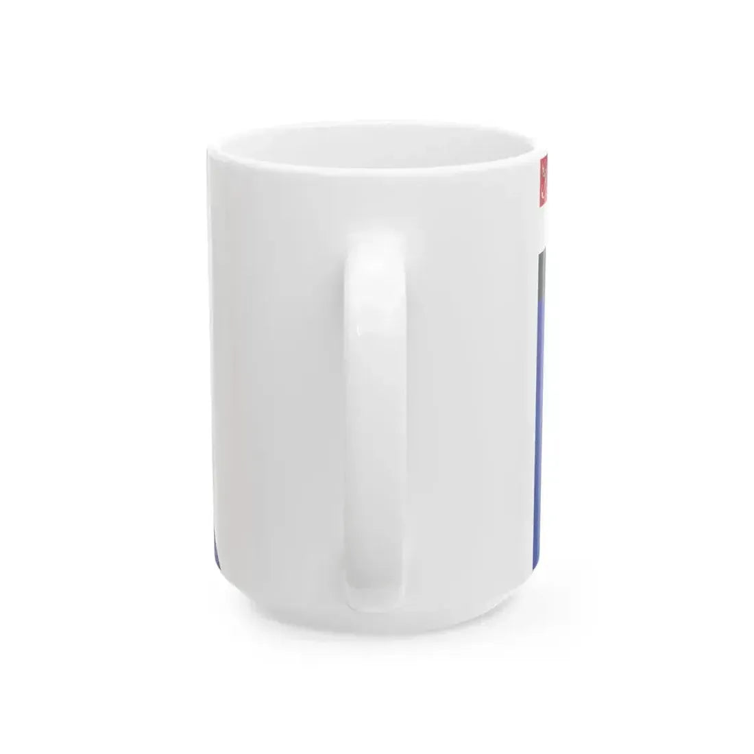 Flag of an Egyptian Navy rear admiral (Egypt) White Coffee Mug - Go Mug Yourself