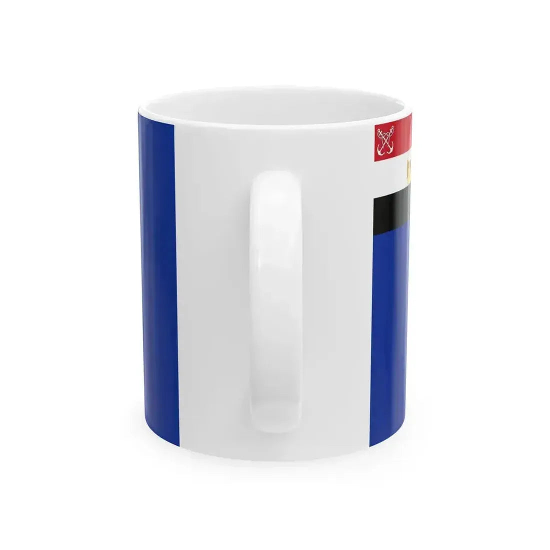 Flag of an Egyptian Navy vice admiral (Egypt) White Coffee Mug - Go Mug Yourself