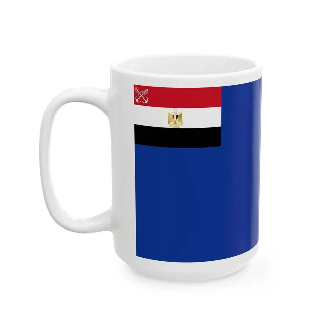Flag of an Egyptian Navy vice admiral (Egypt) White Coffee Mug - Go Mug Yourself