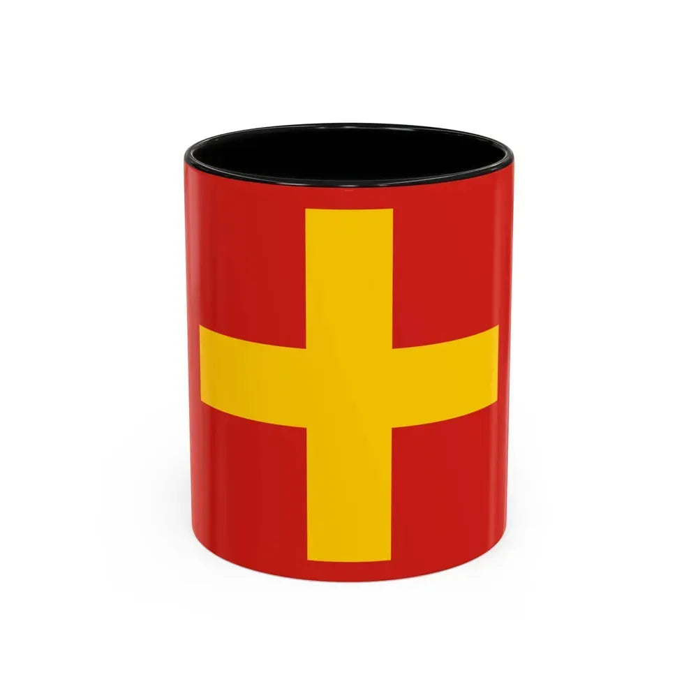 Flag of Ancona Italy - Accent Coffee Mug 11oz Black - Go Mug Yourself