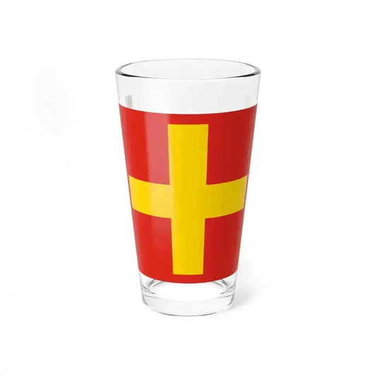 Flag of Ancona (Italy) Pint Glass 16oz 16oz - Go Mug Yourself