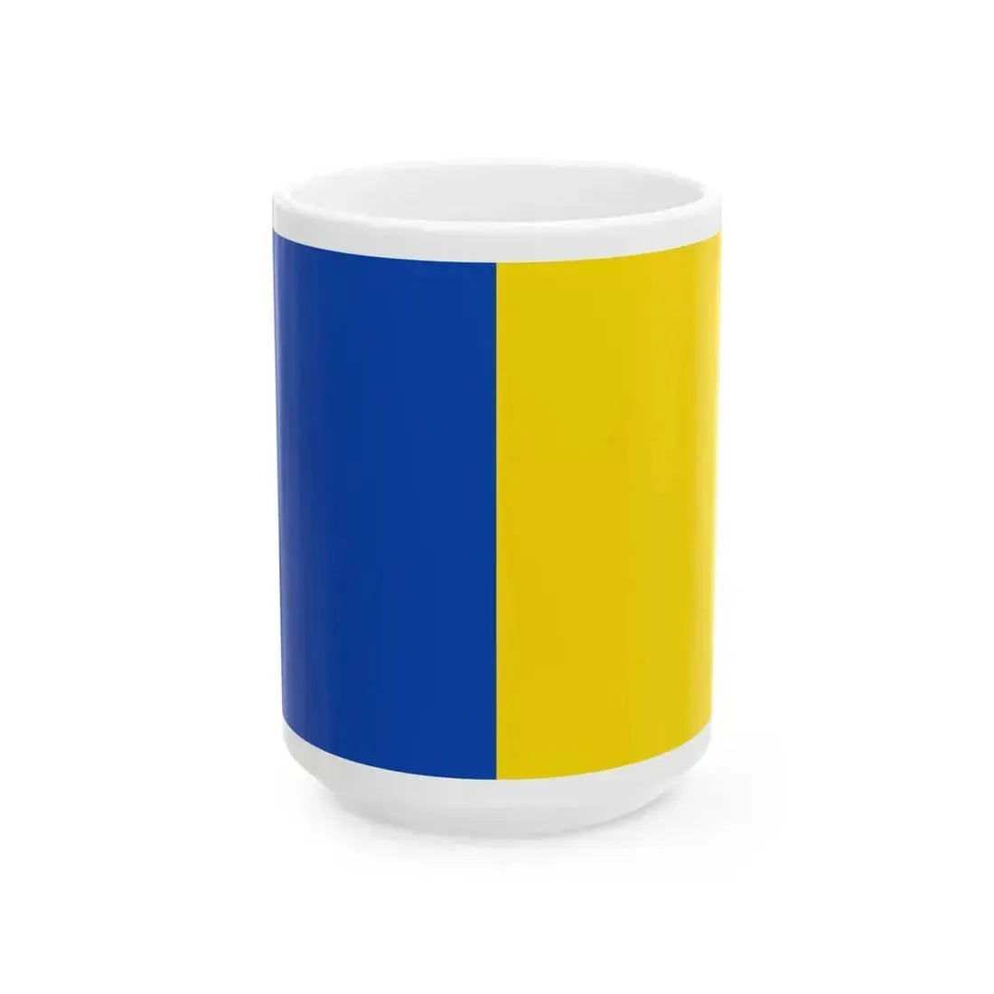 Flag of Anderlecht (Belgium) White Coffee Mug 15oz - Go Mug Yourself