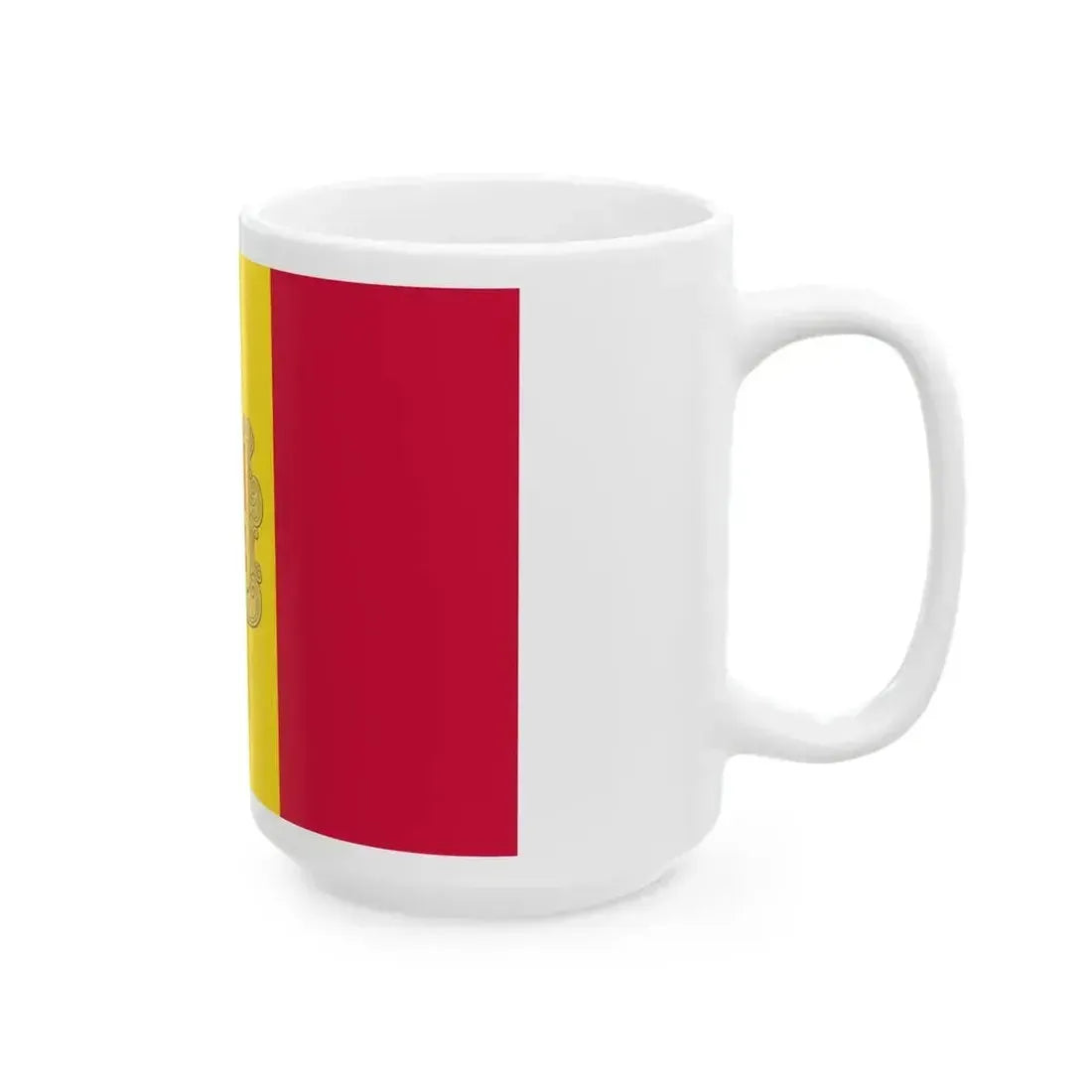 Flag of Andorra 1959-1971 3-2 (Andorra) White Coffee Mug - Go Mug Yourself