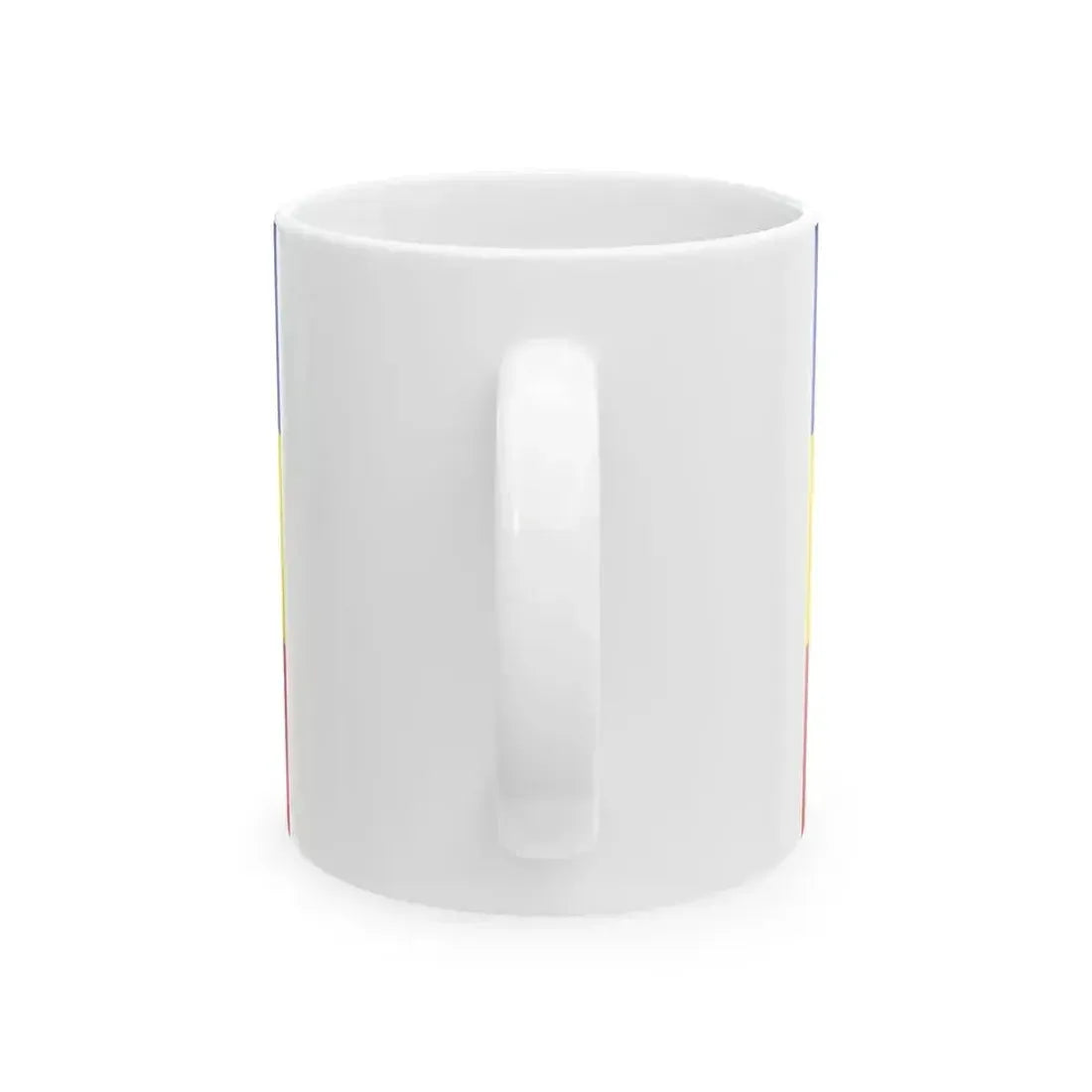 Flag of Andorra civil horizontal (Andorra) White Coffee Mug - Go Mug Yourself