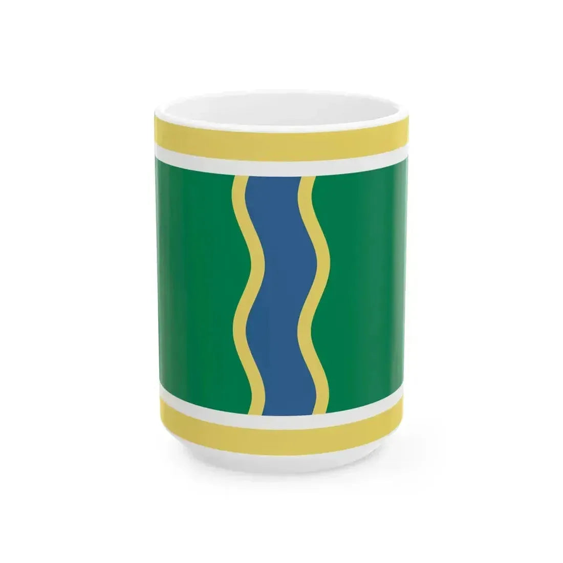 Flag of Andorra la Vella (Andorra) White Coffee Mug 15oz - Go Mug Yourself