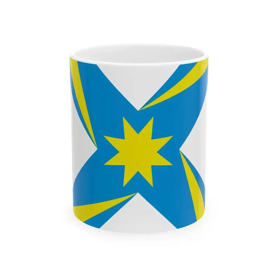 Flag of Andreevka Moscow oblast (Russia) White Coffee Mug 11oz - Go Mug Yourself