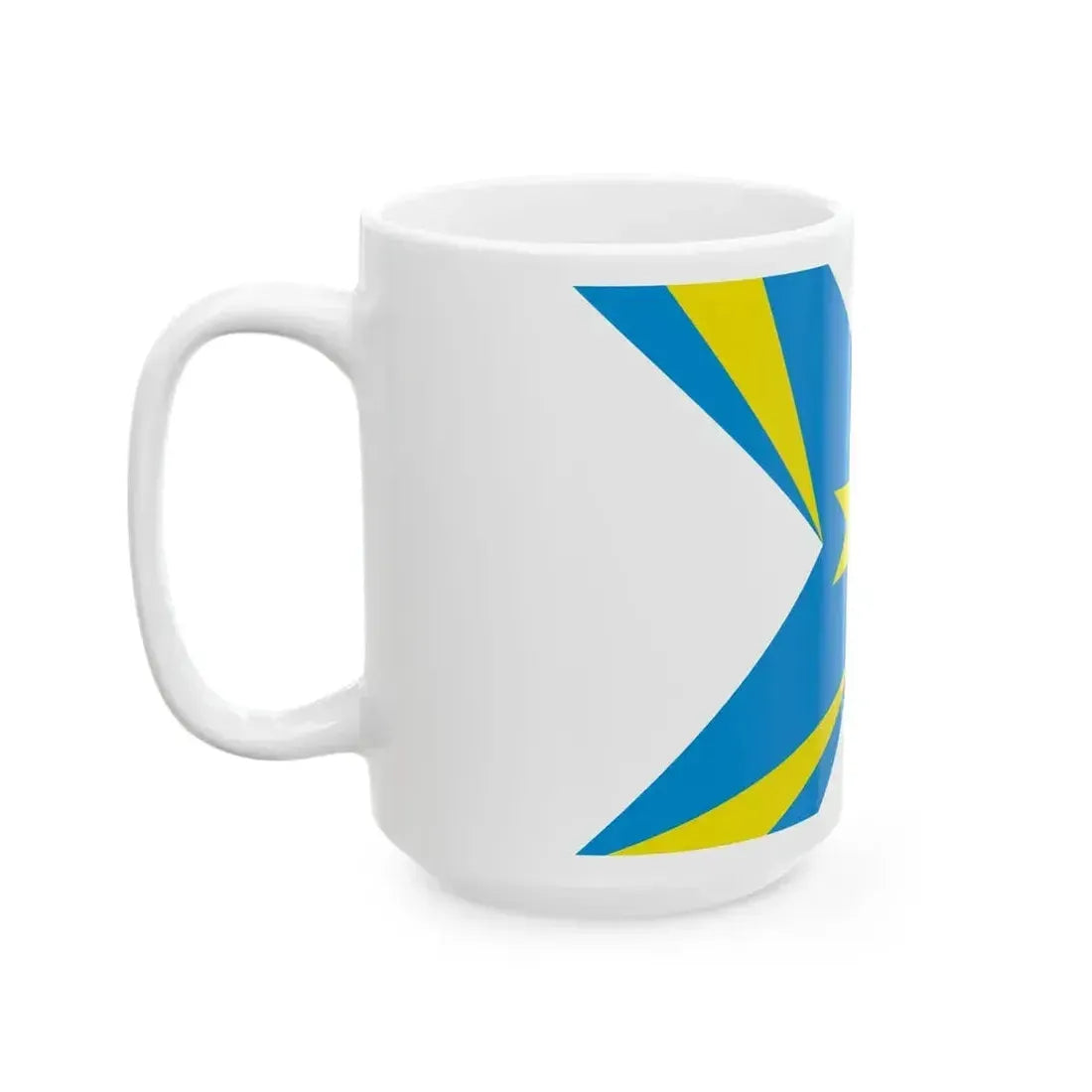 Flag of Andreevka Moscow oblast (Russia) White Coffee Mug - Go Mug Yourself