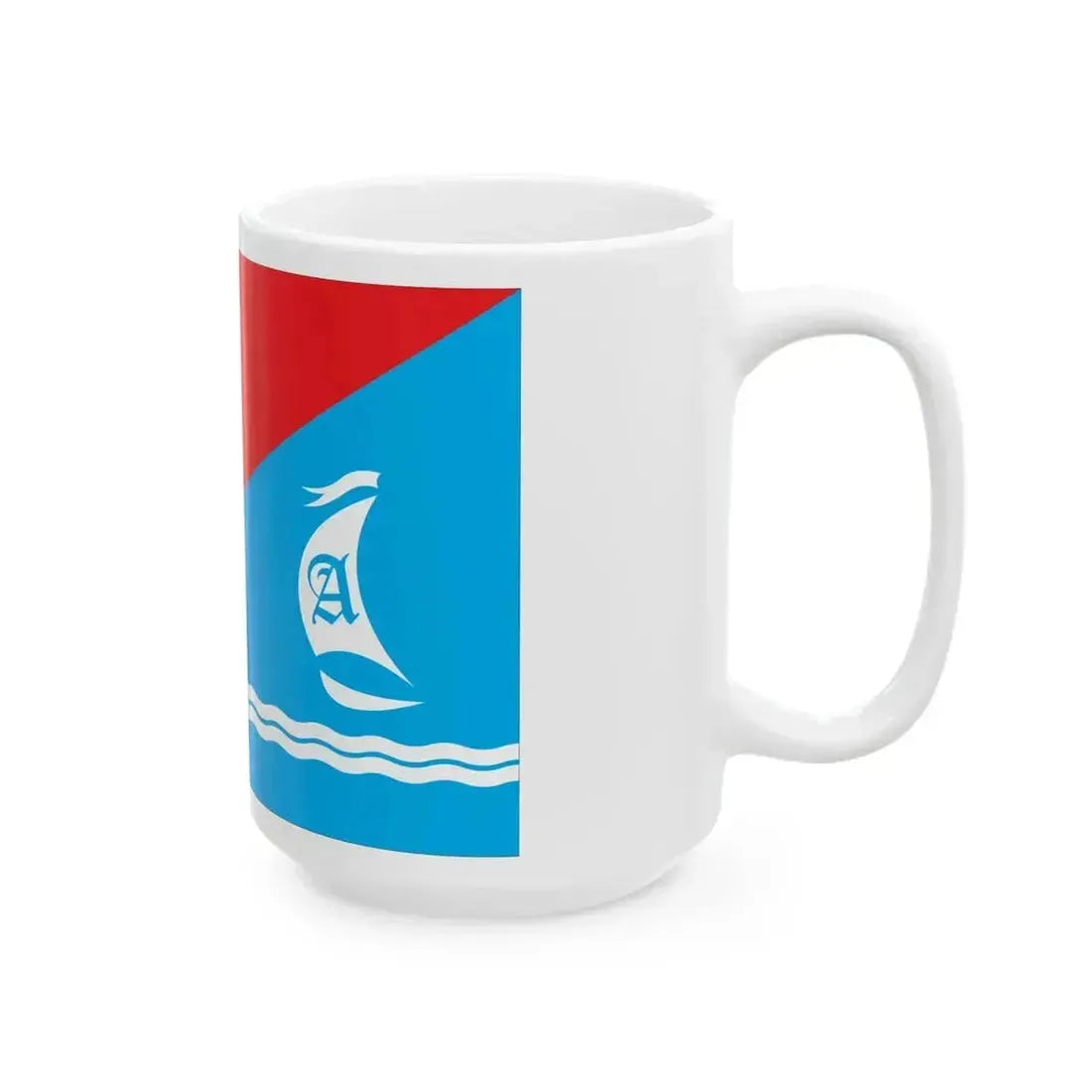 Flag of Andreyevka Sevastopol (Russia) White Coffee Mug - Go Mug Yourself
