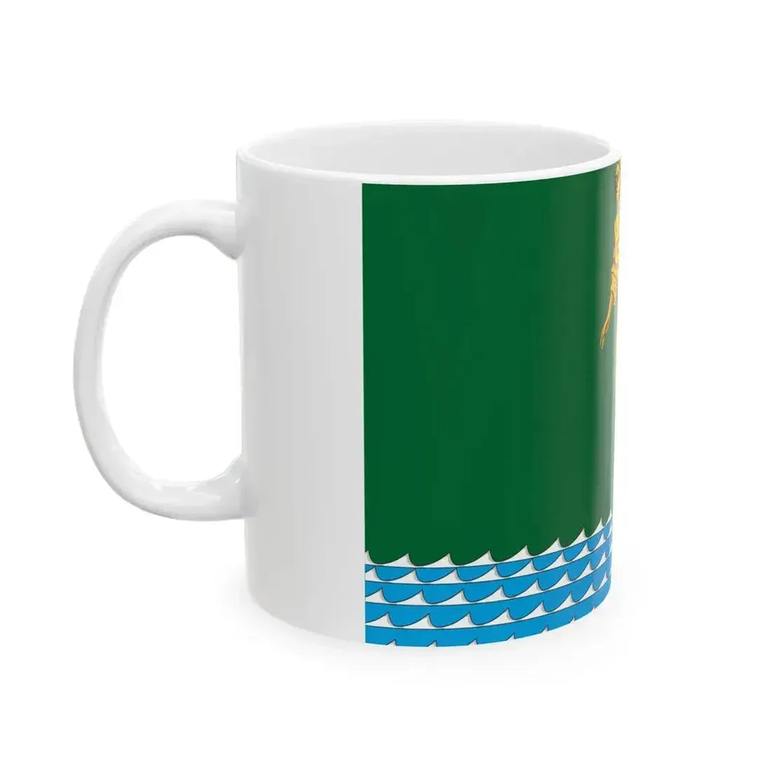 Flag of Angarsk 2004 (Russia) White Coffee Mug - Go Mug Yourself