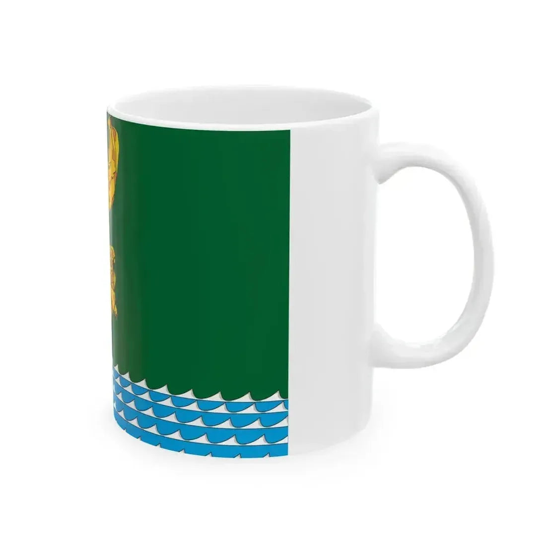 Flag of Angarsk 2004 (Russia) White Coffee Mug - Go Mug Yourself