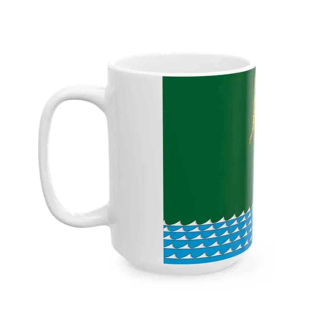 Flag of Angarsk 2004 (Russia) White Coffee Mug - Go Mug Yourself
