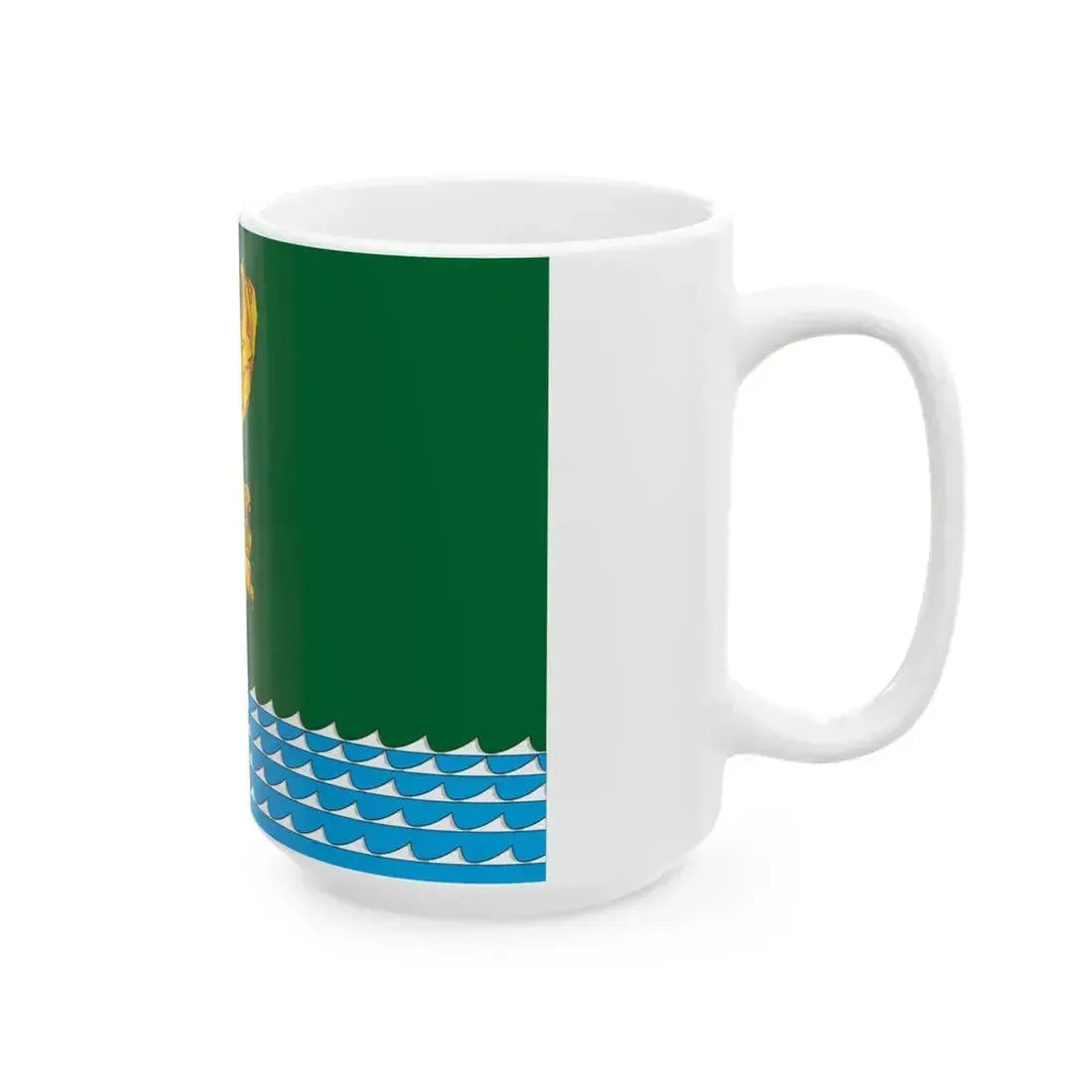 Flag of Angarsk 2004 (Russia) White Coffee Mug - Go Mug Yourself