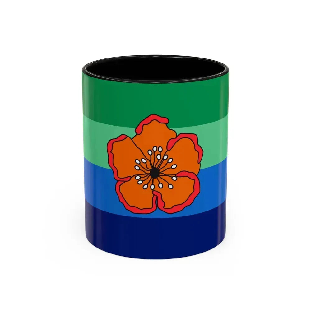 Flag of Angaur Palau - Accent Coffee Mug 11oz Black - Go Mug Yourself