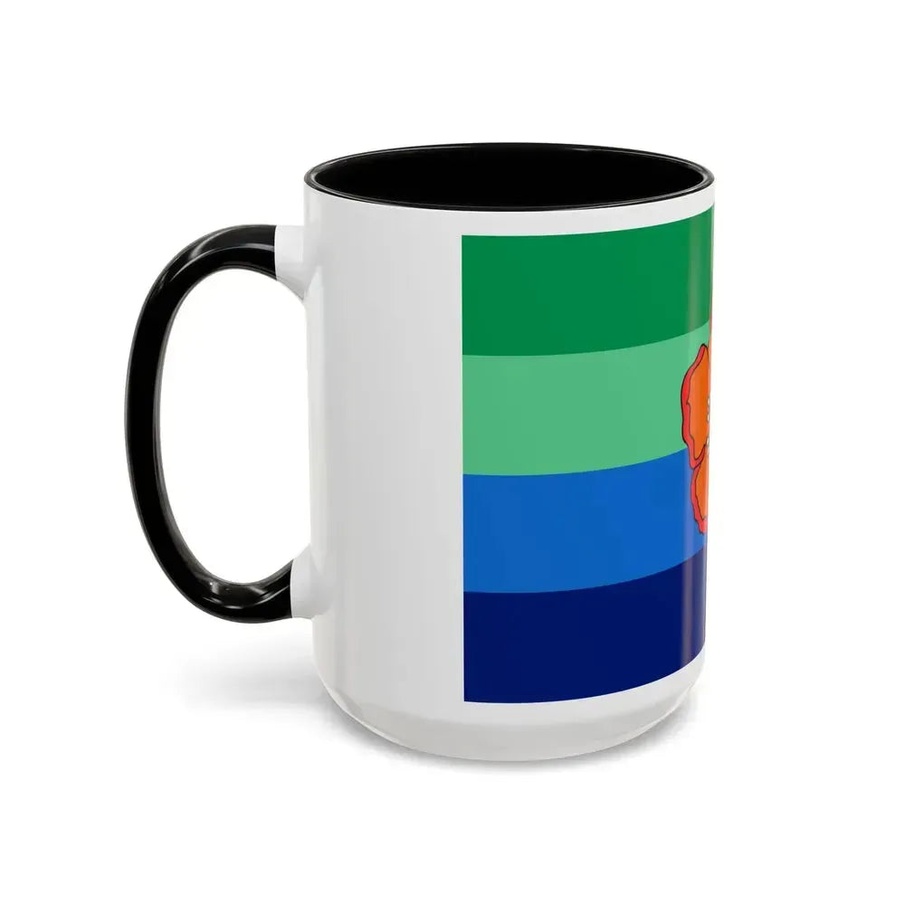 Flag of Angaur Palau - Accent Coffee Mug - Go Mug Yourself
