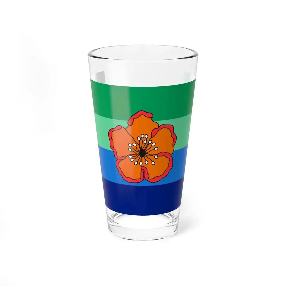 Flag of Angaur Palau - Pint Glass 16oz 16oz - Go Mug Yourself