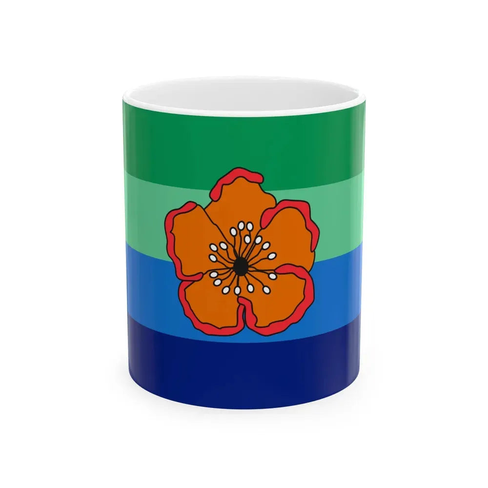 Flag of Angaur Palau - White Coffee Mug 11oz - Go Mug Yourself