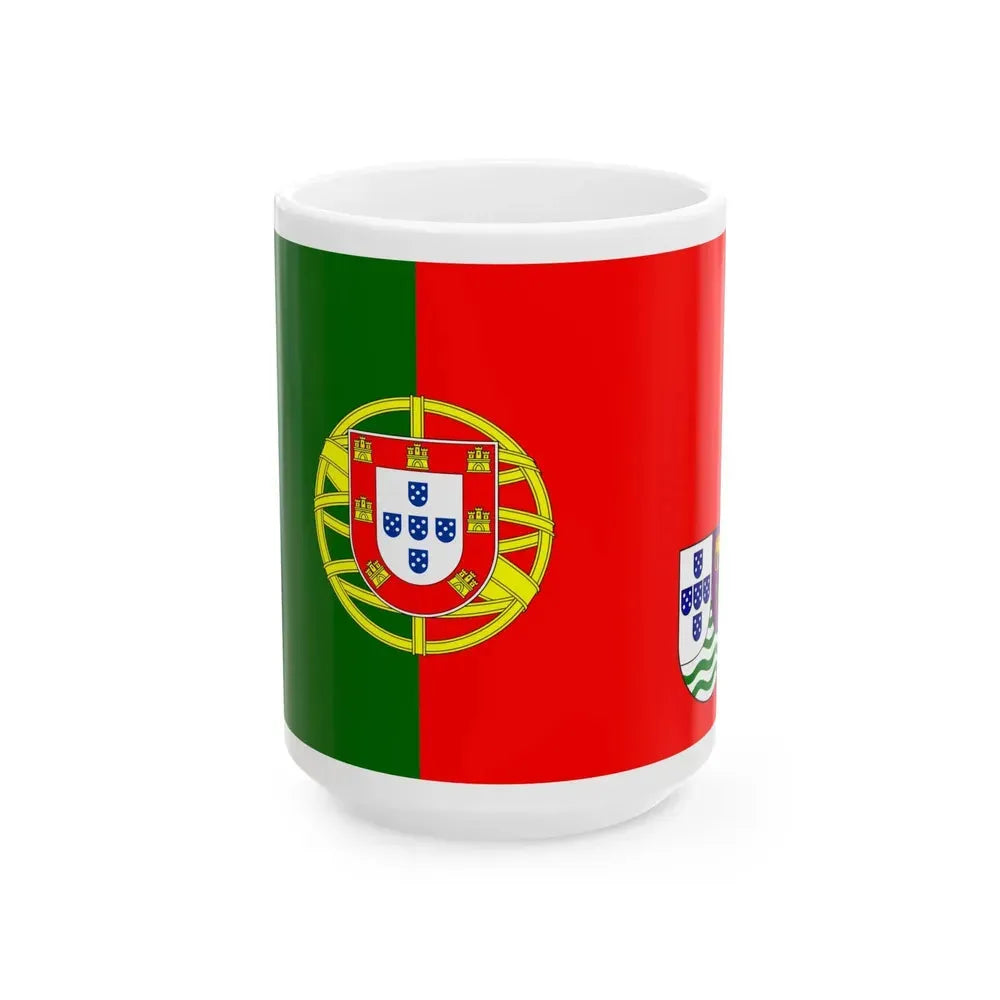 Flag of Angola 1965 proposal (Angola) White Coffee Mug 15oz - Go Mug Yourself