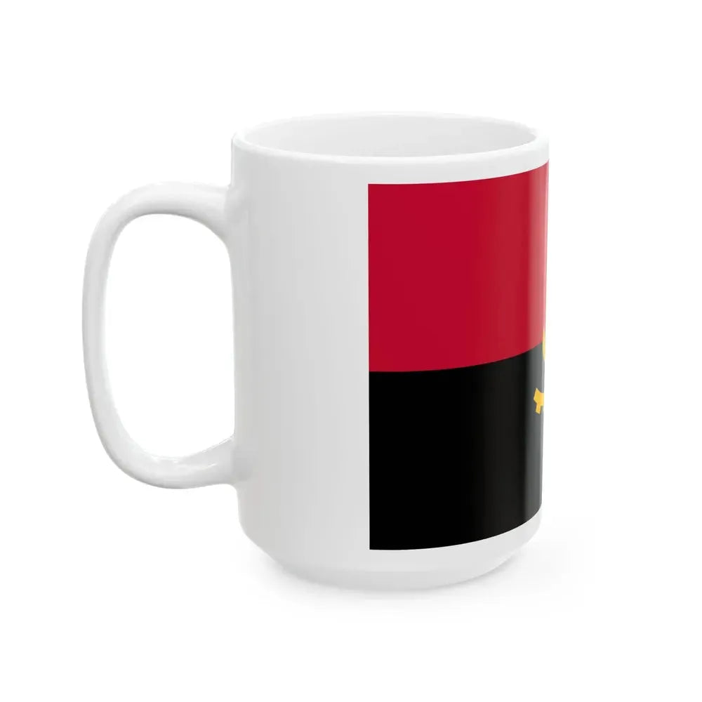 Flag of Angola (Angola) White Coffee Mug - Go Mug Yourself