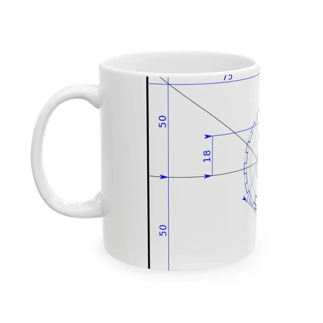 Flag of Angola Construction (Angola) White Coffee Mug - Go Mug Yourself