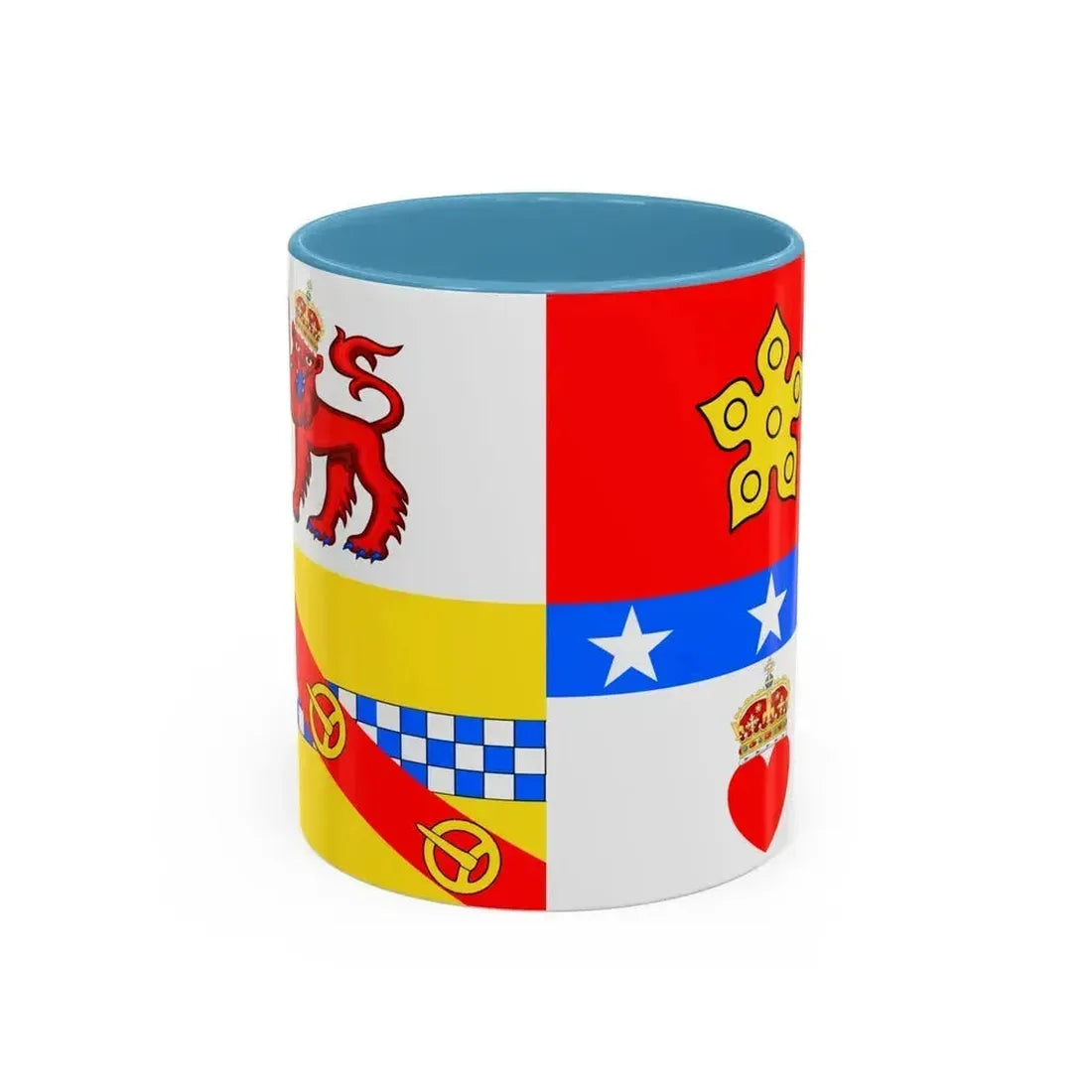 Flag of Angus UK - Accent Coffee Mug 11oz Light Blue - Go Mug Yourself