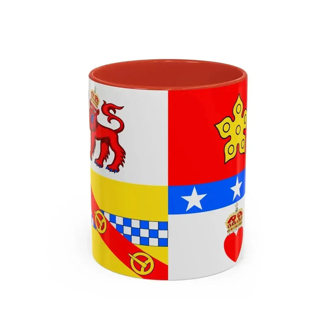 Flag of Angus UK - Accent Coffee Mug 11oz Red - Go Mug Yourself