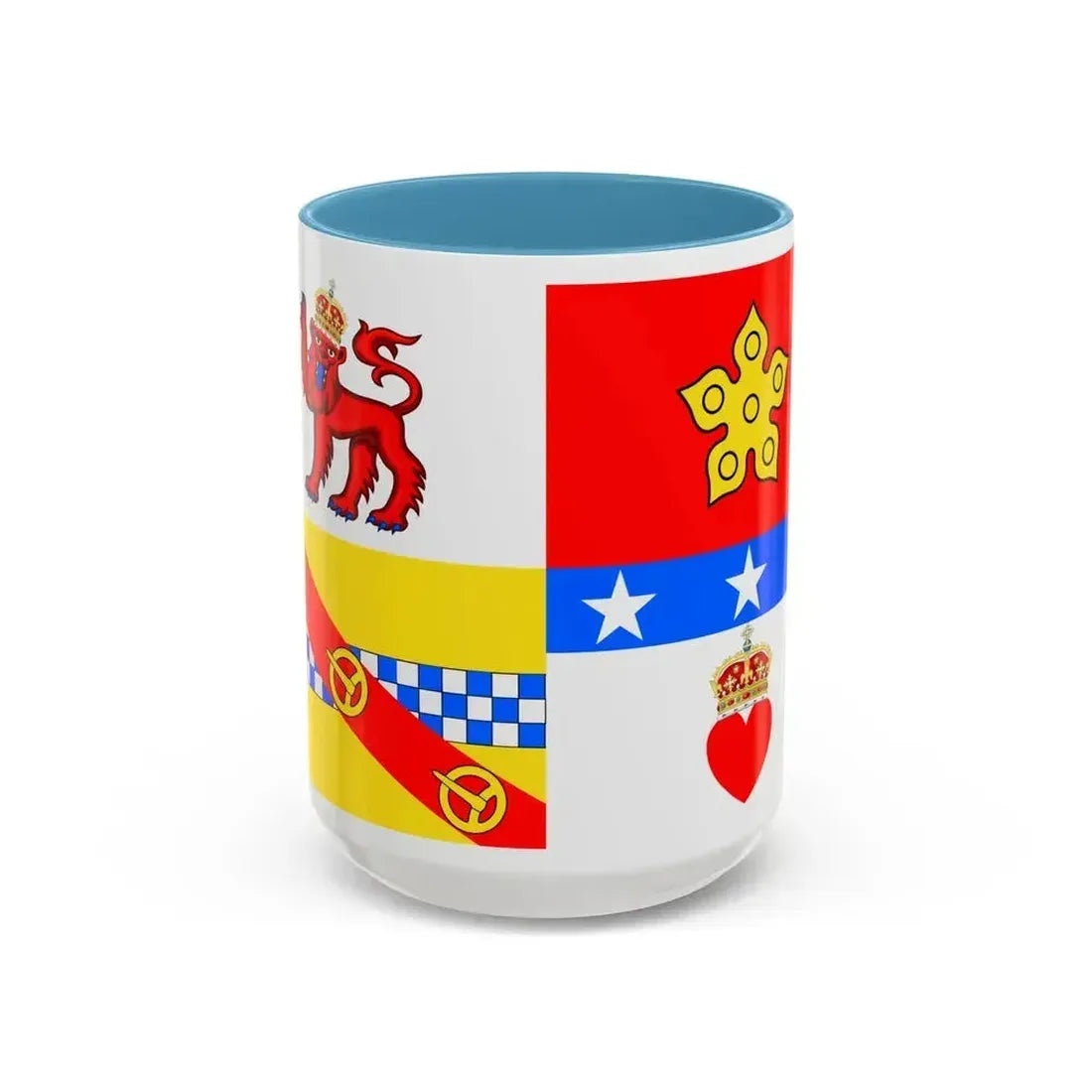 Flag of Angus UK - Accent Coffee Mug 15oz Light Blue - Go Mug Yourself