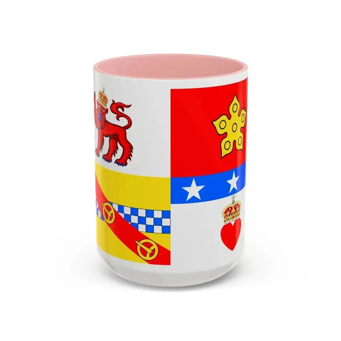Flag of Angus UK - Accent Coffee Mug 15oz Pink - Go Mug Yourself