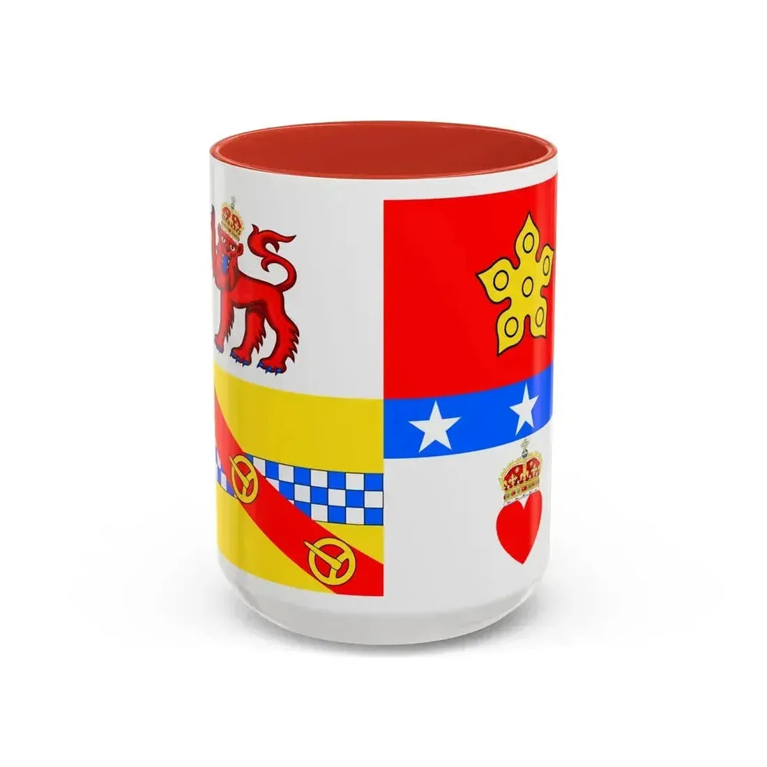 Flag of Angus UK - Accent Coffee Mug 15oz Red - Go Mug Yourself