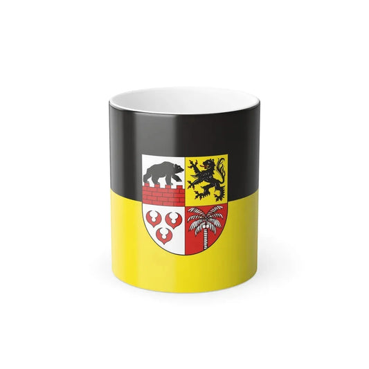 Flag of Anhalt Bitterfeld Germany - Color Changing Coffee Mug 11oz - Go Mug Yourself