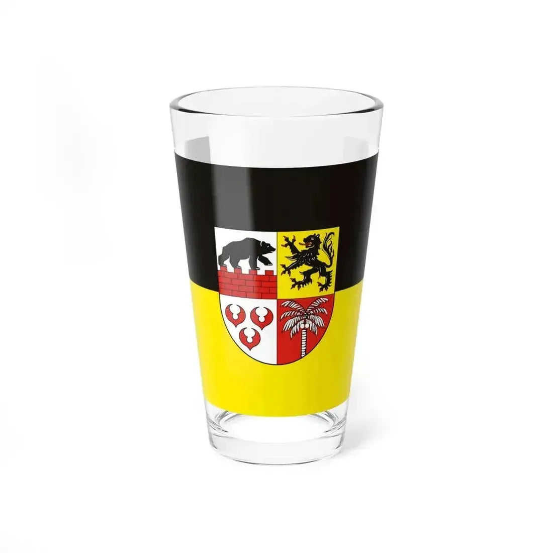Flag of Anhalt Bitterfeld Germany - Pint Glass 16oz 16oz - Go Mug Yourself