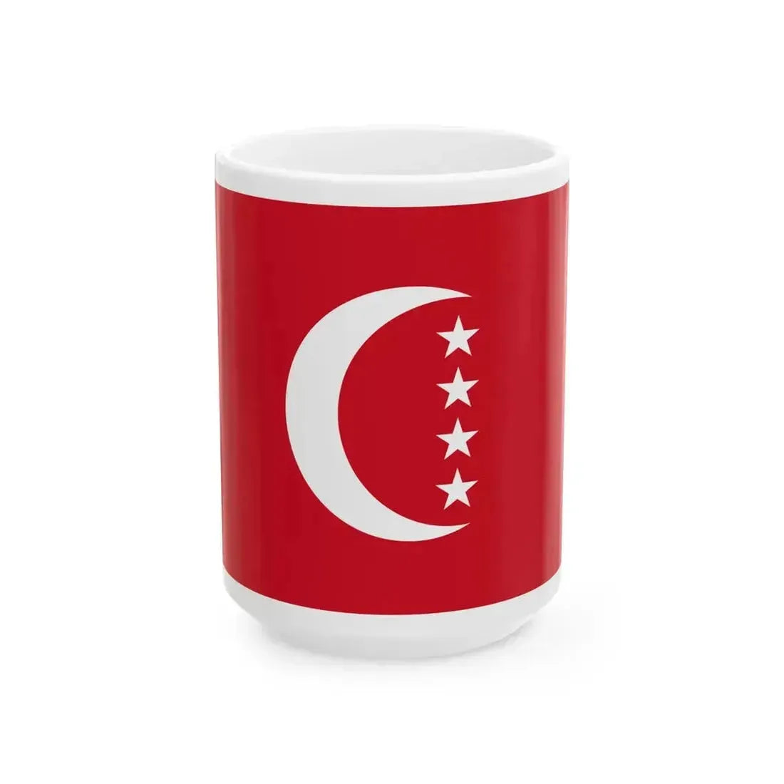 Flag of Anjouan official (Comoros) White Coffee Mug 15oz - Go Mug Yourself