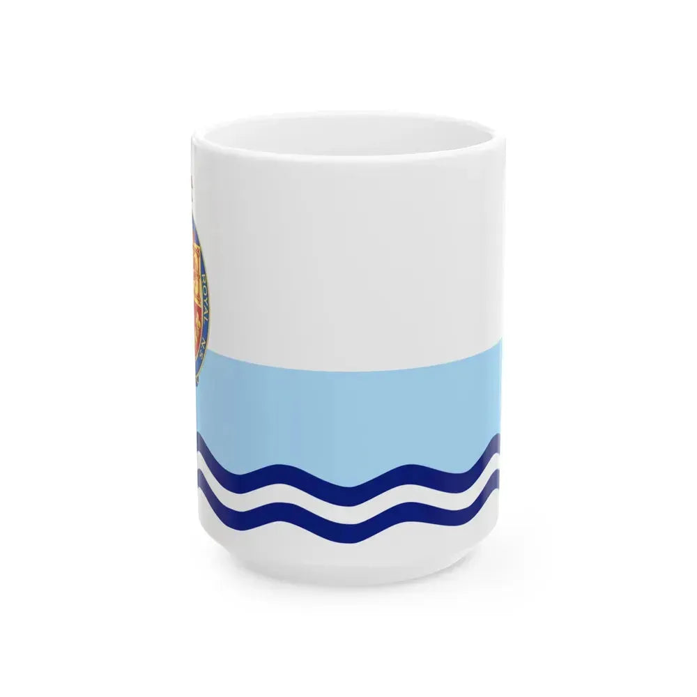 Flag of Annapolis Royal Canada - White Coffee Mug 15oz - Go Mug Yourself