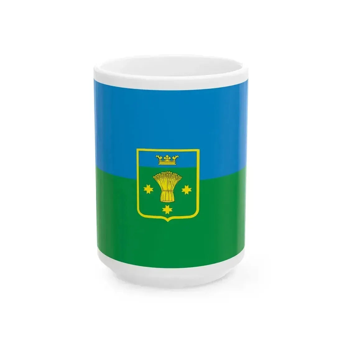 Flag of Anninskoe Leningrad oblast 2017-01 (Russia) White Coffee Mug 15oz - Go Mug Yourself