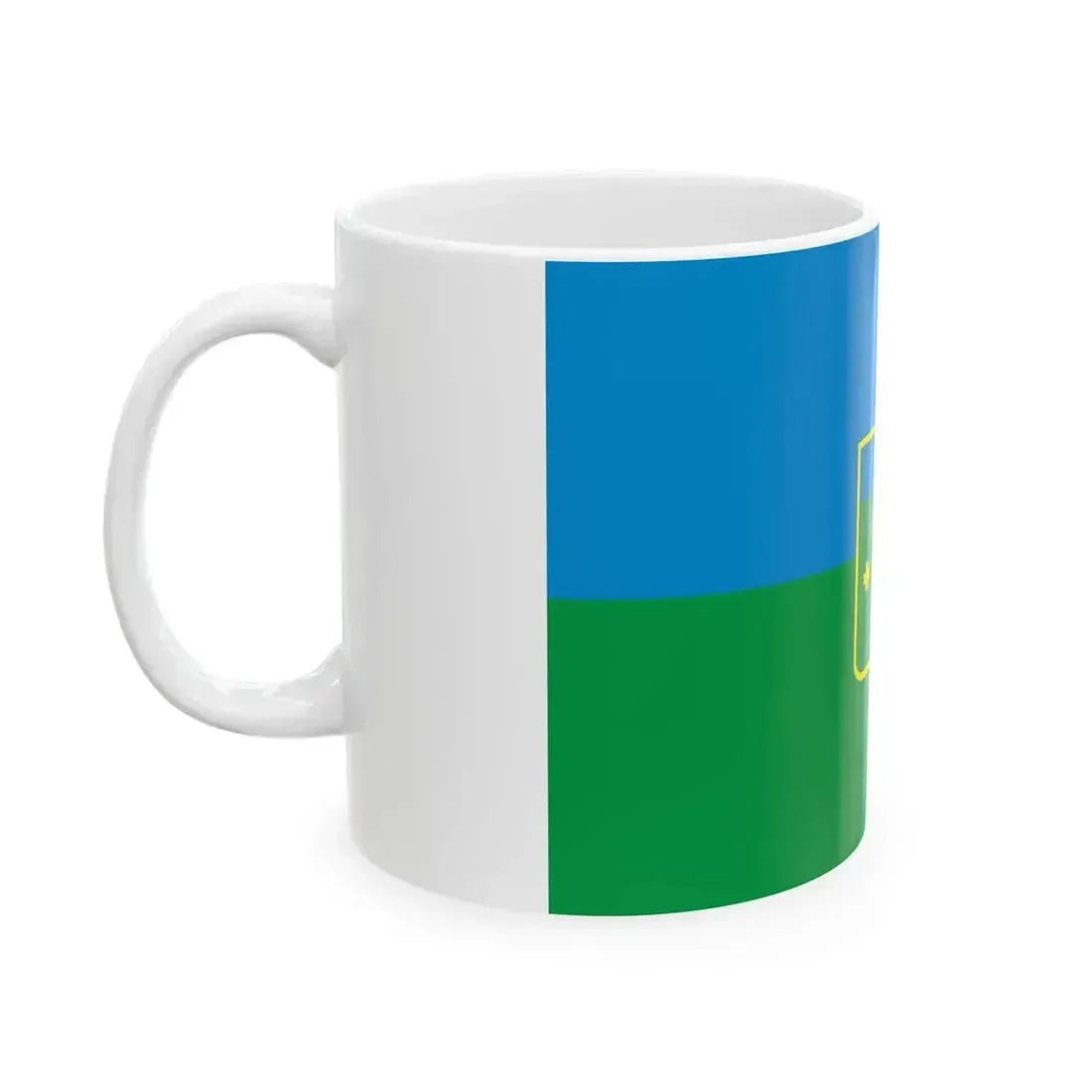 Flag of Anninskoe Leningrad oblast 2017-01 (Russia) White Coffee Mug - Go Mug Yourself