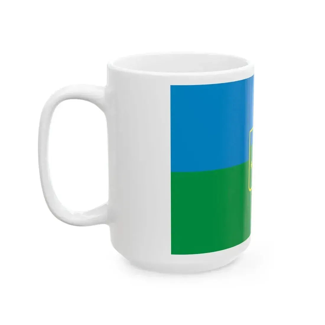 Flag of Anninskoe Leningrad oblast 2017-01 (Russia) White Coffee Mug - Go Mug Yourself