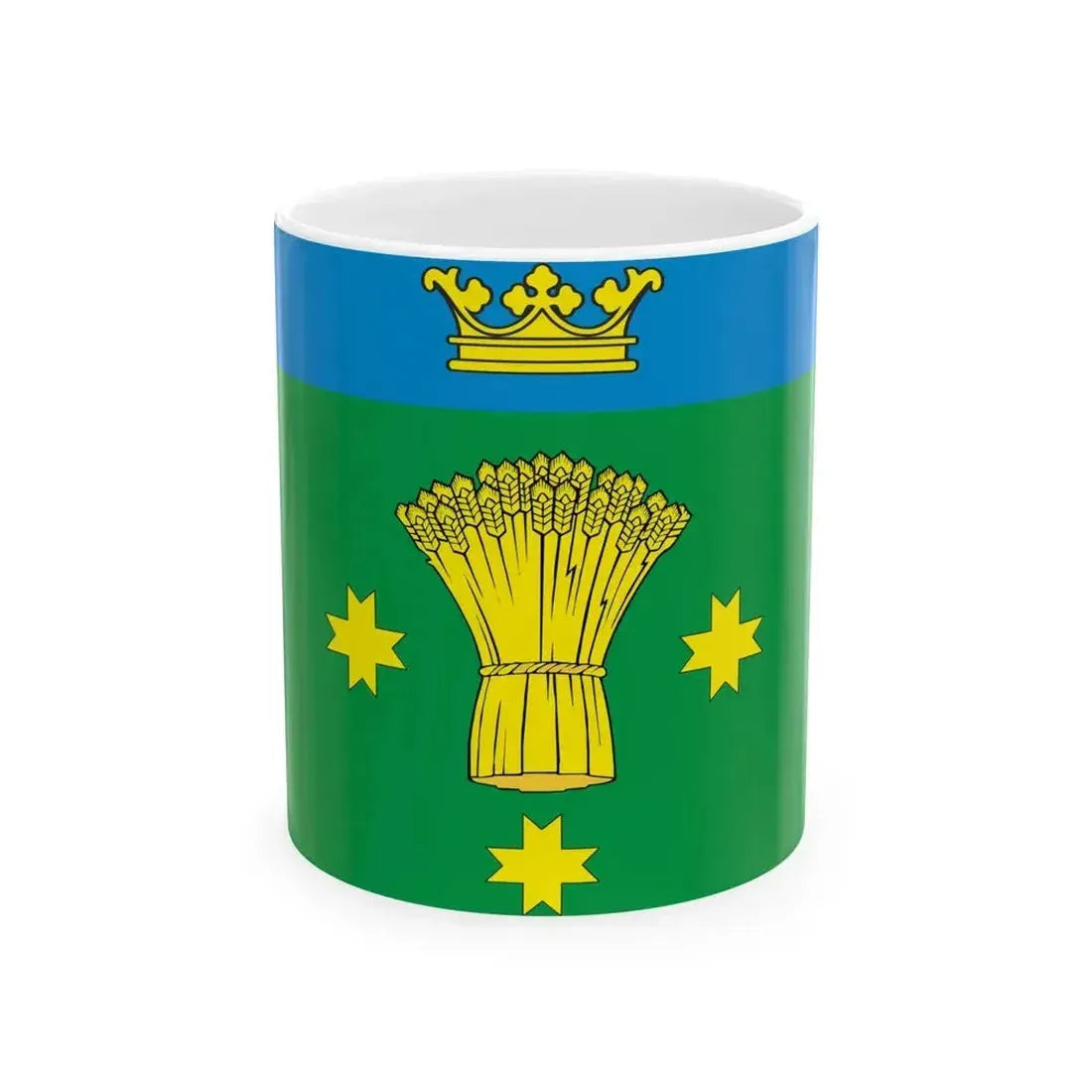 Flag of Anninskoe Leningrad oblast (Russia) White Coffee Mug 11oz - Go Mug Yourself