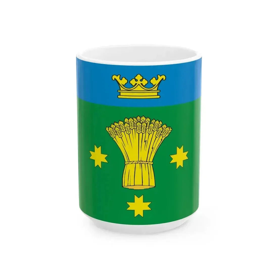 Flag of Anninskoe Leningrad oblast (Russia) White Coffee Mug 15oz - Go Mug Yourself