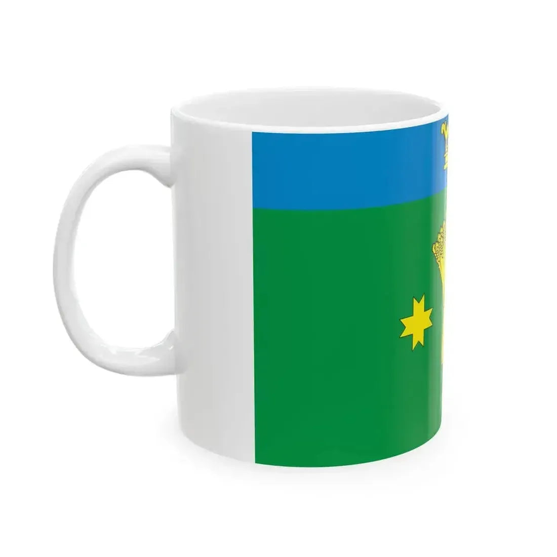 Flag of Anninskoe Leningrad oblast (Russia) White Coffee Mug - Go Mug Yourself
