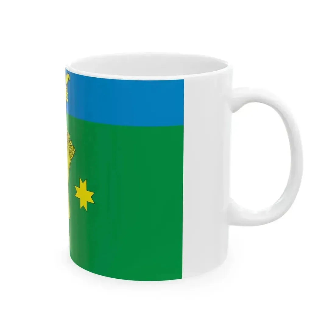 Flag of Anninskoe Leningrad oblast (Russia) White Coffee Mug - Go Mug Yourself