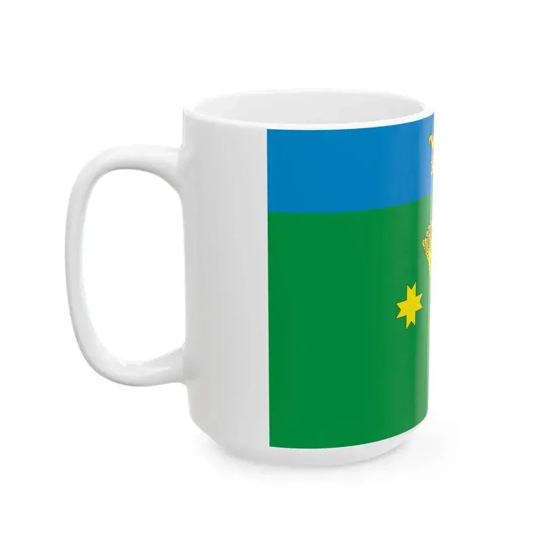 Flag of Anninskoe Leningrad oblast (Russia) White Coffee Mug - Go Mug Yourself