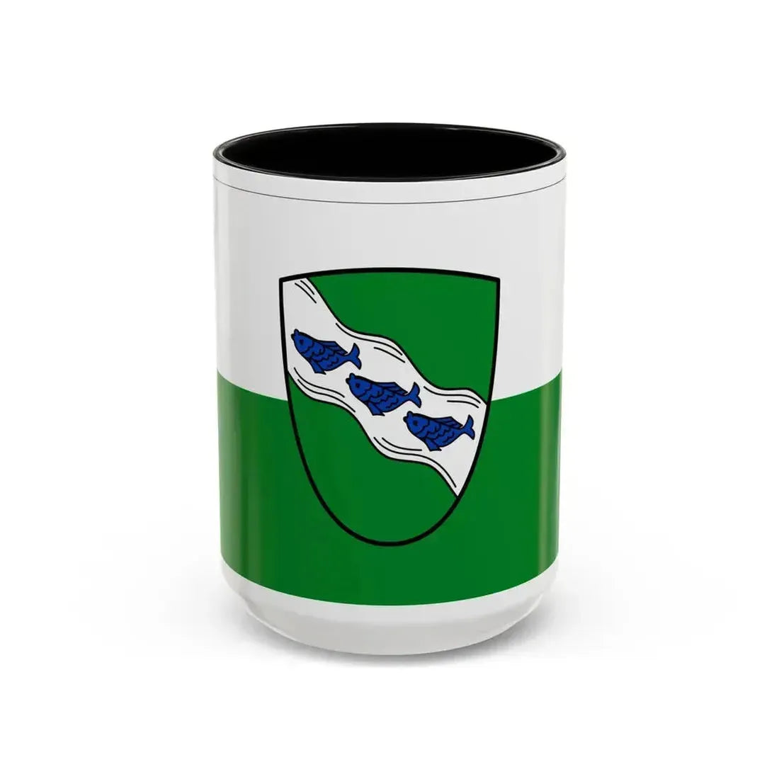 Flag of Ansbach 2 Germany - Accent Coffee Mug 15oz Black - Go Mug Yourself
