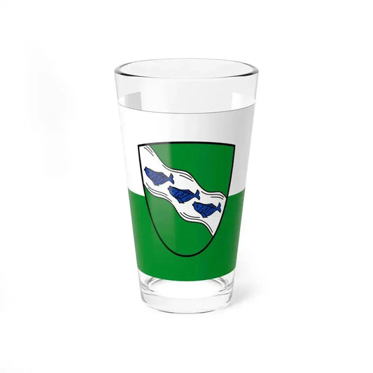 Flag of Ansbach 2 Germany - Pint Glass 16oz 16oz - Go Mug Yourself
