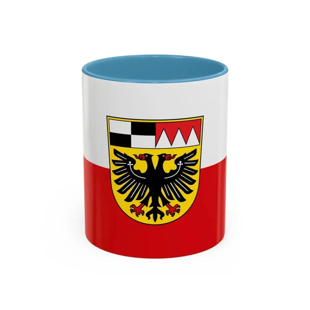Flag of Ansbach Germany - Accent Coffee Mug 11oz Light Blue - Go Mug Yourself