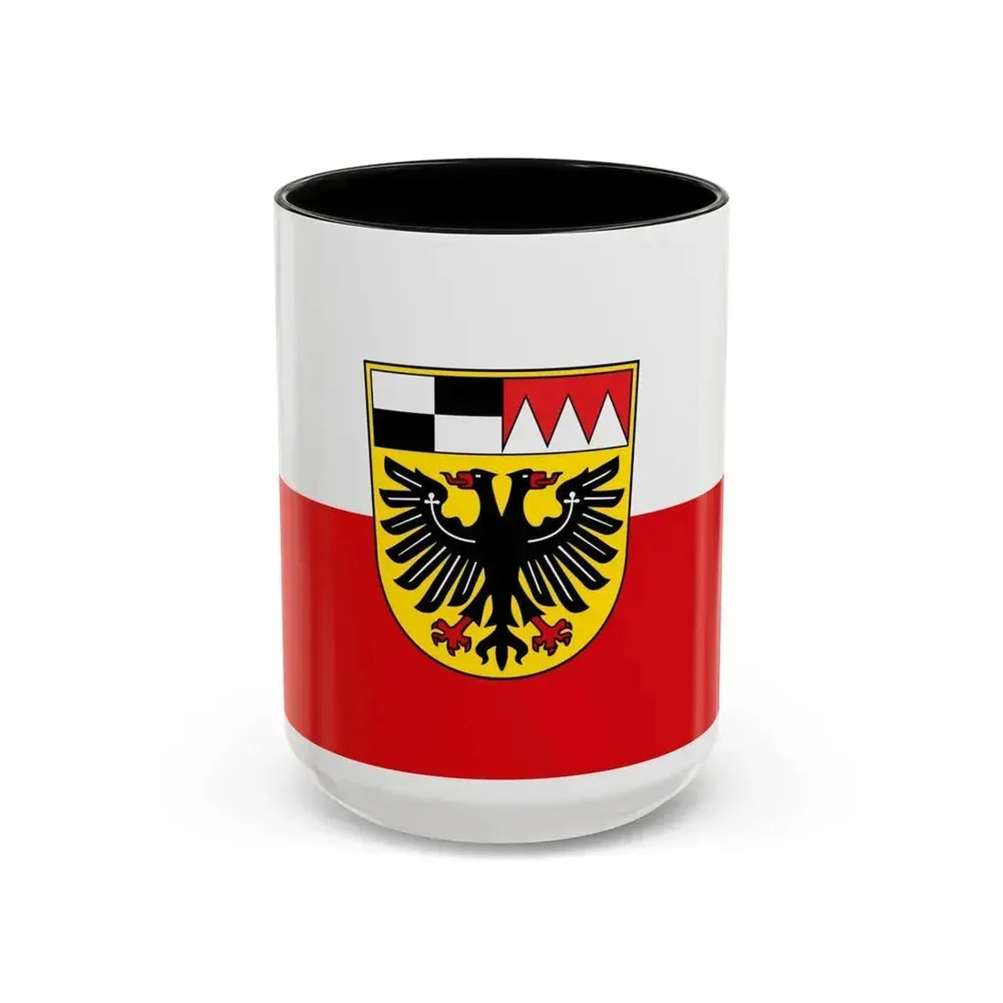 Flag of Ansbach Germany - Accent Coffee Mug 15oz Black - Go Mug Yourself