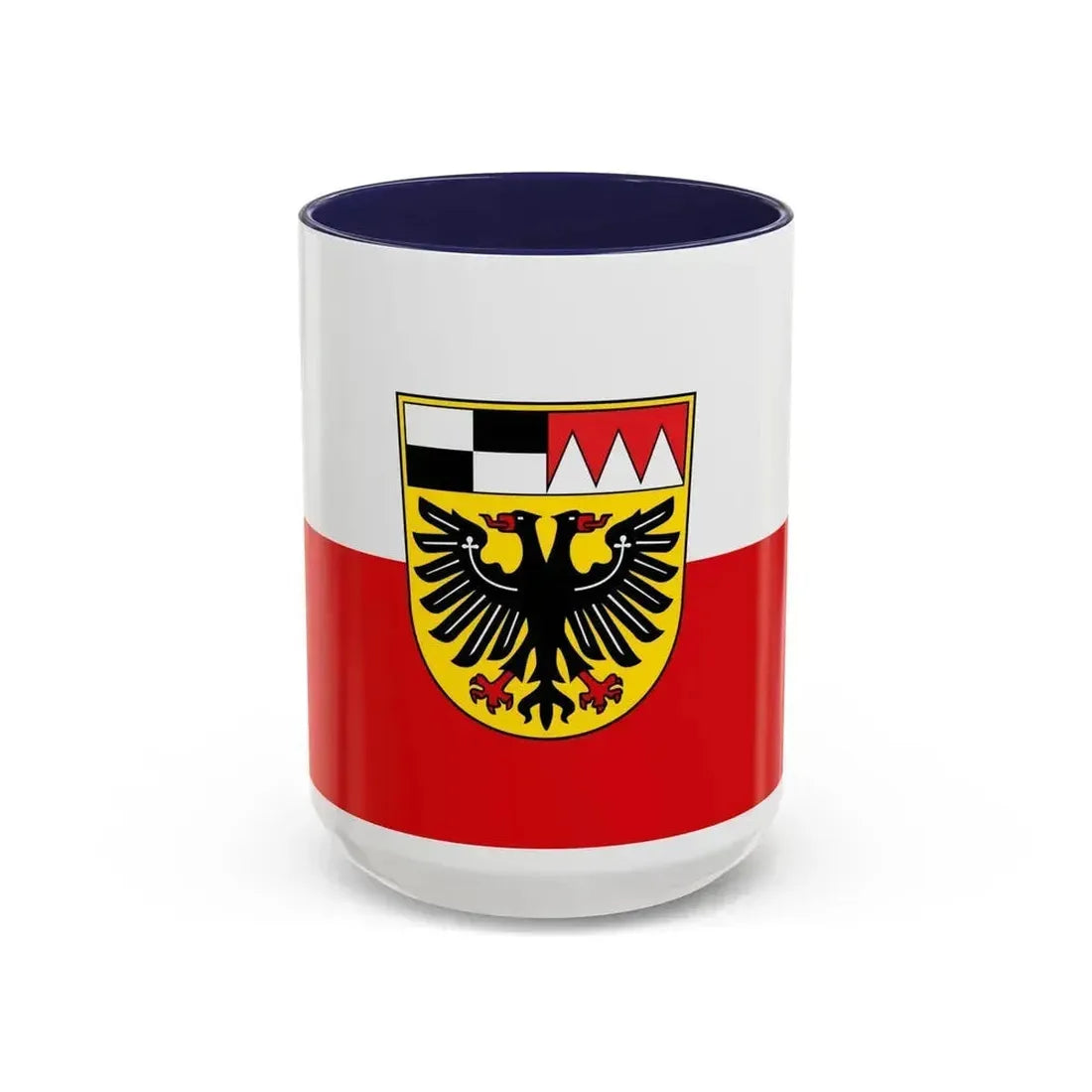 Flag of Ansbach Germany - Accent Coffee Mug 15oz Navy - Go Mug Yourself