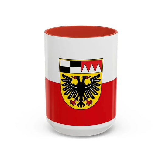 Flag of Ansbach Germany - Accent Coffee Mug 15oz Red - Go Mug Yourself