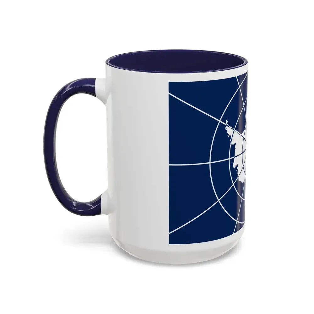 Flag of Antarctic Treaty - Accent Coffee Mug - Go Mug Yourself