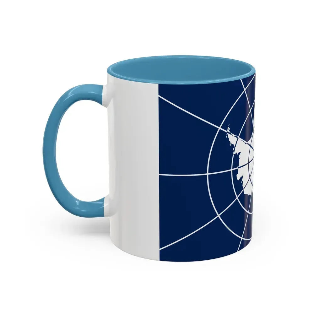 Flag of Antarctic Treaty - Accent Coffee Mug - Go Mug Yourself