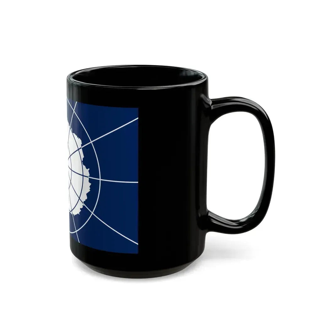 Flag of Antarctic Treaty - Black Coffee Mug - Go Mug Yourself